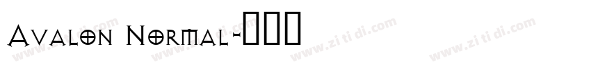 Avalon Normal字体转换